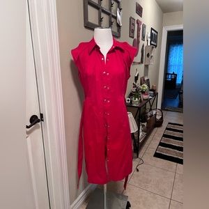 Red Dress with pockets